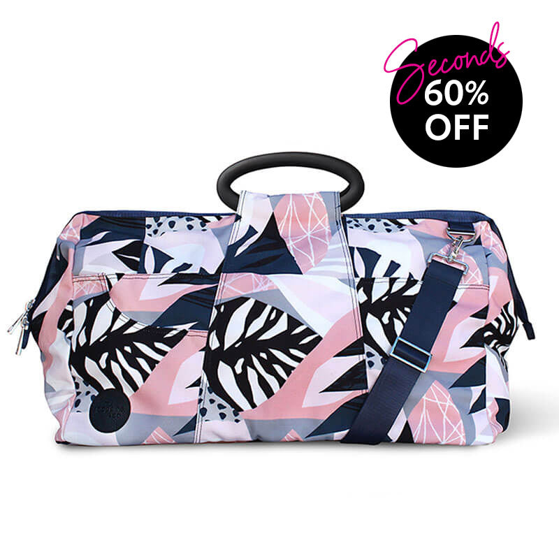 dusky pink travel bag with 60% off offer