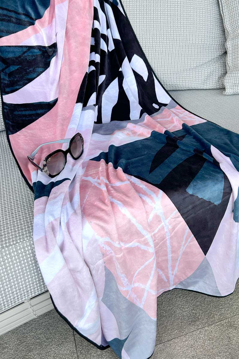 Dusk towel draped on an outdoor lounge