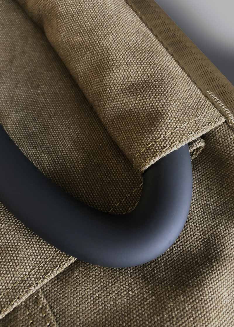 close up of satin touch handles of the Kahoots Leisure Bag