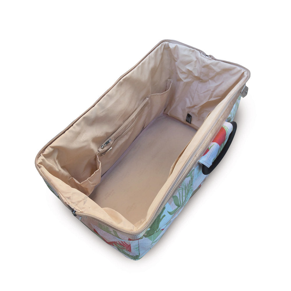 Palm Springs travel bag open