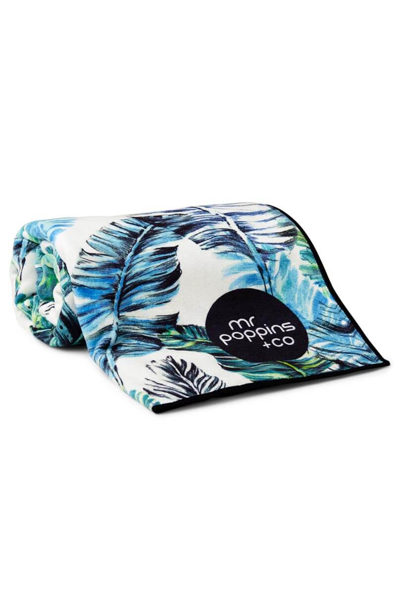 rolled up compact feather sand free towel