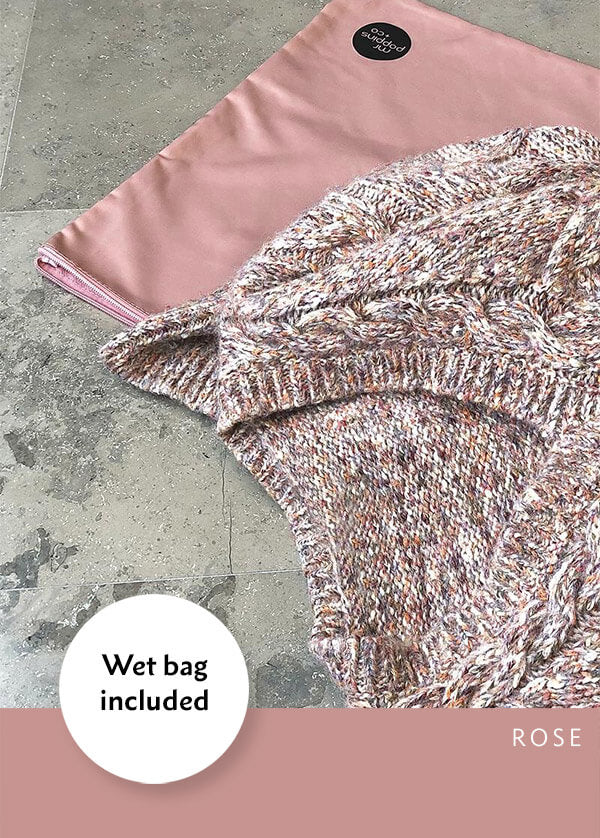 wet bags or packing cells protect woollens while travelling